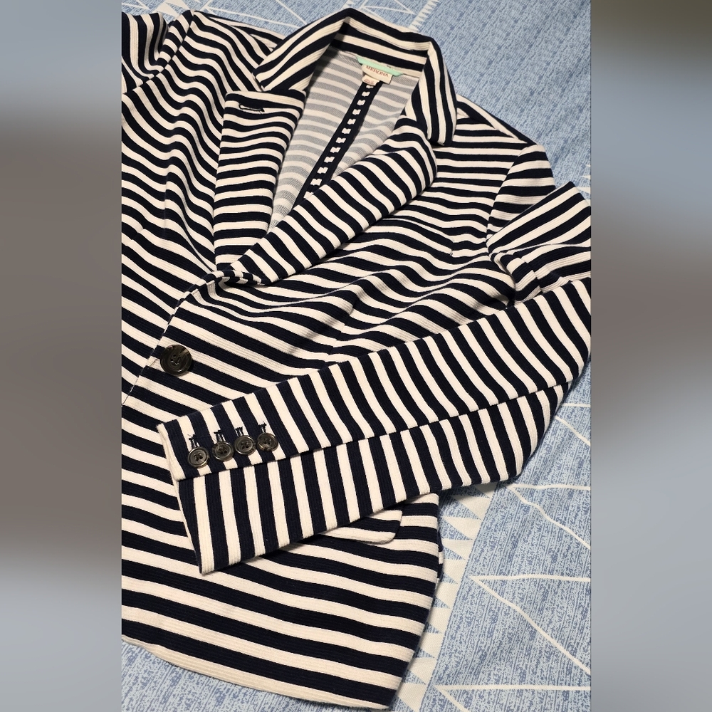 $34 OBO Merona Navy and White Striped Blazer